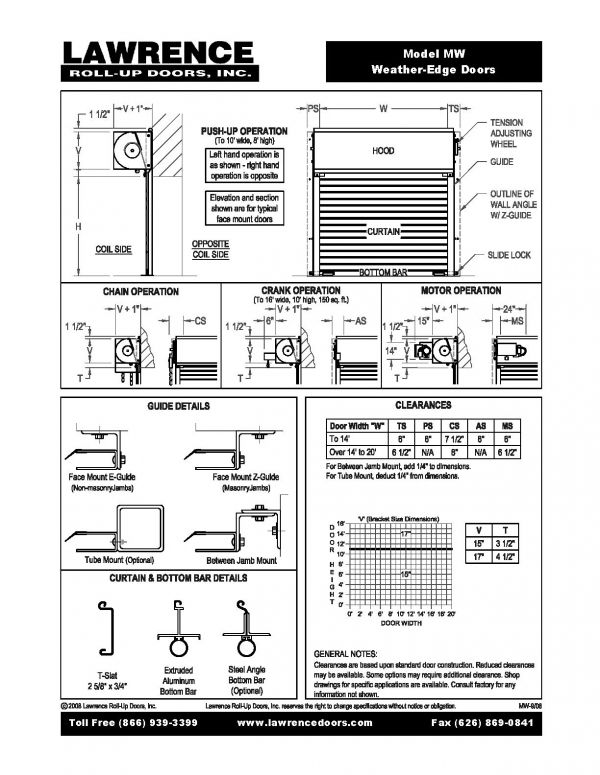 Weather-Edge Doors - Lawrence Roll-Up Doors, Inc. Lawrence Roll-Up ...